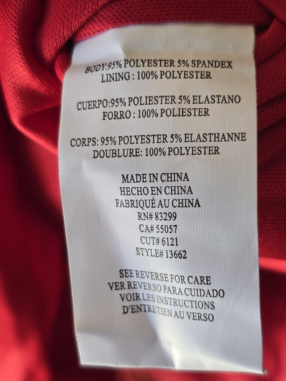 Jump Red Ruched Long-Sleeve Mini Dress - Picture 5 of 6